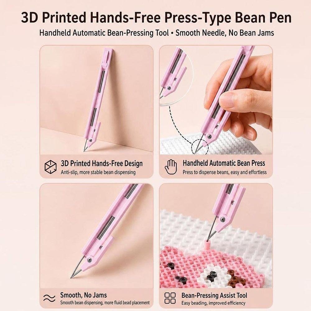 Automatic Dispensing Bead Placement Tool Smooth Gliding Puzzle Bead Tool for Teens and Adults