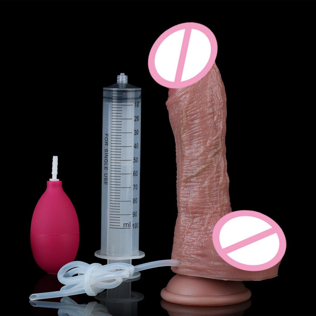 Inflatable Water Spray Male Masturbation Toy & Anal Cleaning Plug