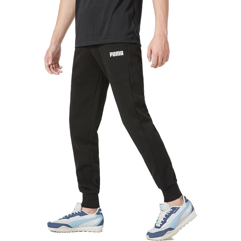 Puma Letter Print Sports Casual Pants Men Bottoms Black 848738-01