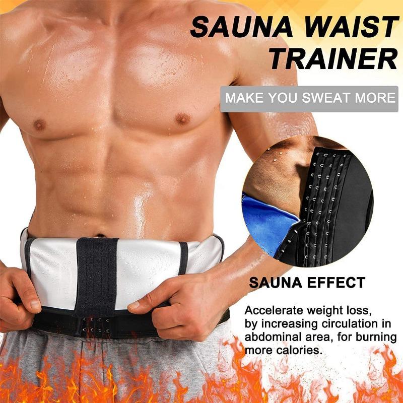 Men Sweat Four Buckle Sports Waist Trainer Fitness Body Shaping Abdominal Waist Belt