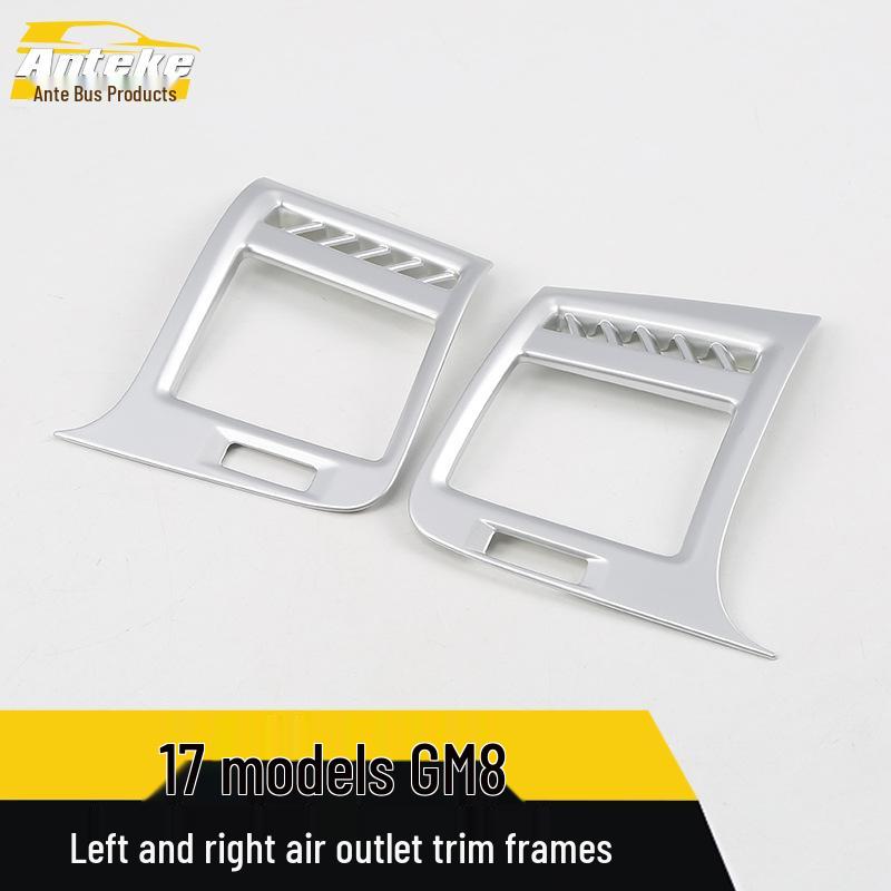 Fits 17 Models GM8: Left/Right Air Outlet Decorative Frame & Center Console Dashboard A/C Outlet Trim.