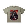260 GSM Double Yarn 32 Count 100% Cotton Berserk V7 Print Unisex Heavy Cotton T Shirt… More