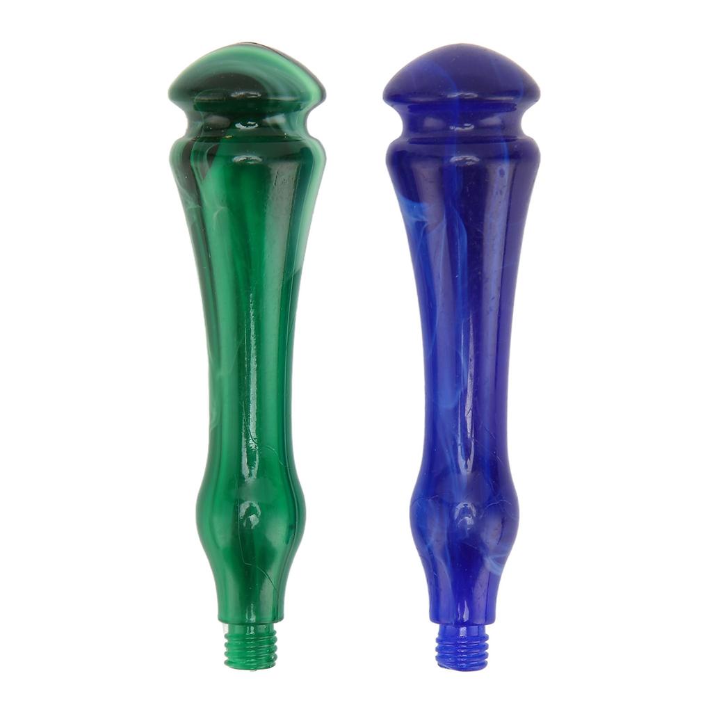 2pcs Stamp Handle Replacement Smoothly Polished Ergonomic Resin Wax Sealing Handle with Handle Screw