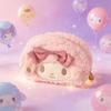 Cute Sanrio Melody Plush Pencil Bag Girl Cartoon Makeup Bag