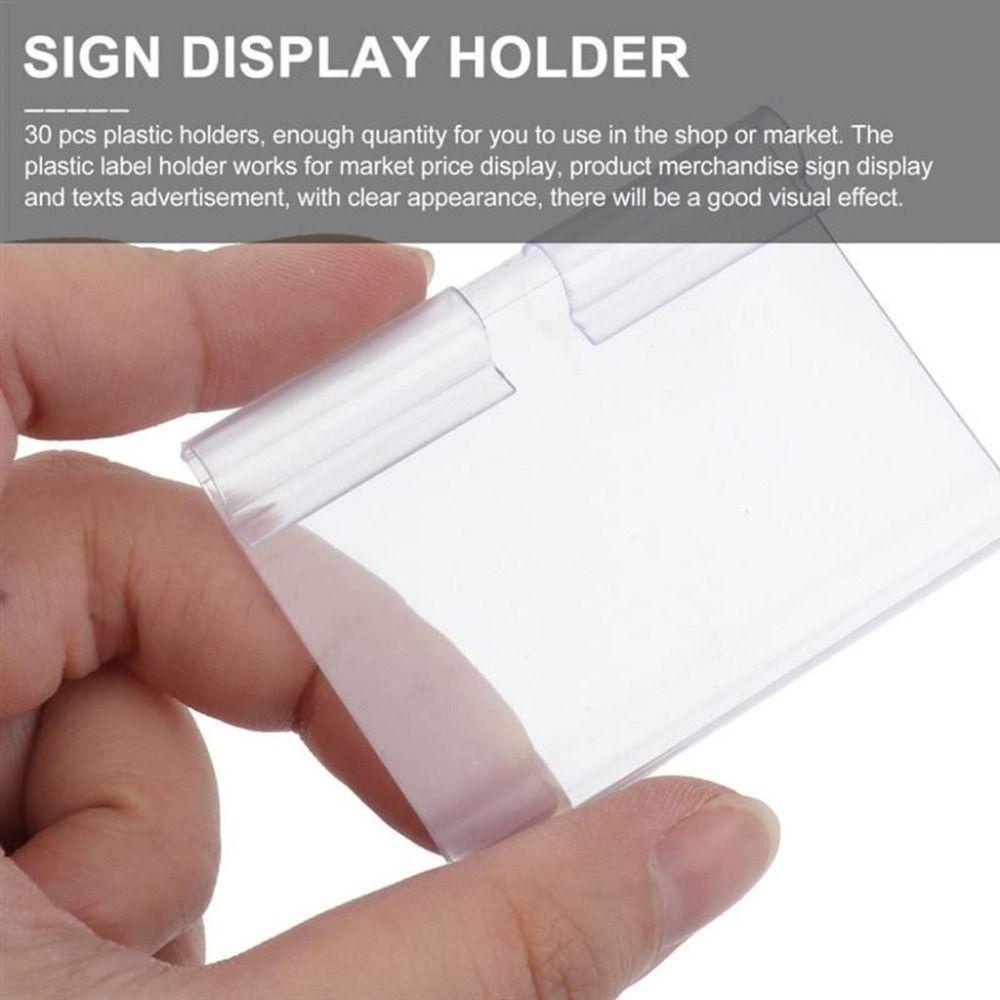 Price Tag Price Label Holders PVC Plastic Retail Shelf Card Slot  Mall Shop