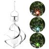 Solar Garden Wind Spinner Led Light Waterproof Rgb Colorful Lawn Decor For Outdoor Landscaping