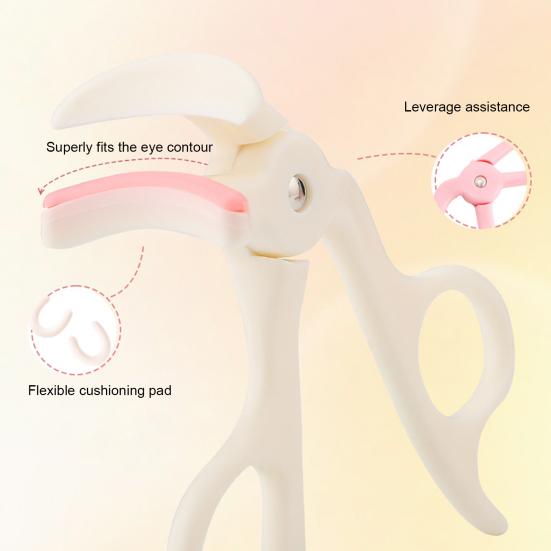Dames Wimpertang met Ergonomisch Handvat Natuurlijke Langdurige Professionele Wimpertang Krultangen Mini Nauwkeurige Controle Wimpertang