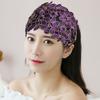 Floral Pattern Lace Headband Wide Headband Lace Mesh Hair Band New Hair Hoop  Daily Wear