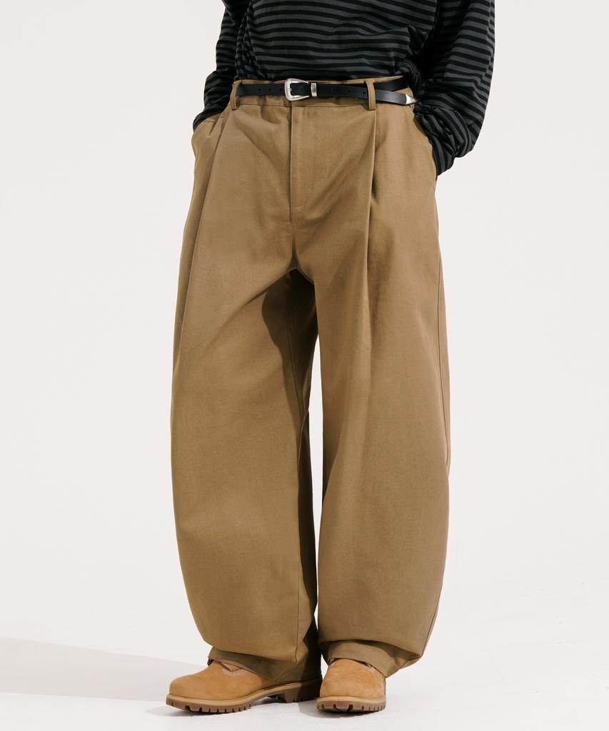 EZKATON Chino Balloon Wide Pants Beige Mmlp6858