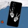 Skeleton Middle Finger Case For Honor Magic 7 5 6 Pro Lite Honor 200 400 50 70 90 X8 X9 X8a X8b X9a X9b X9c Cover