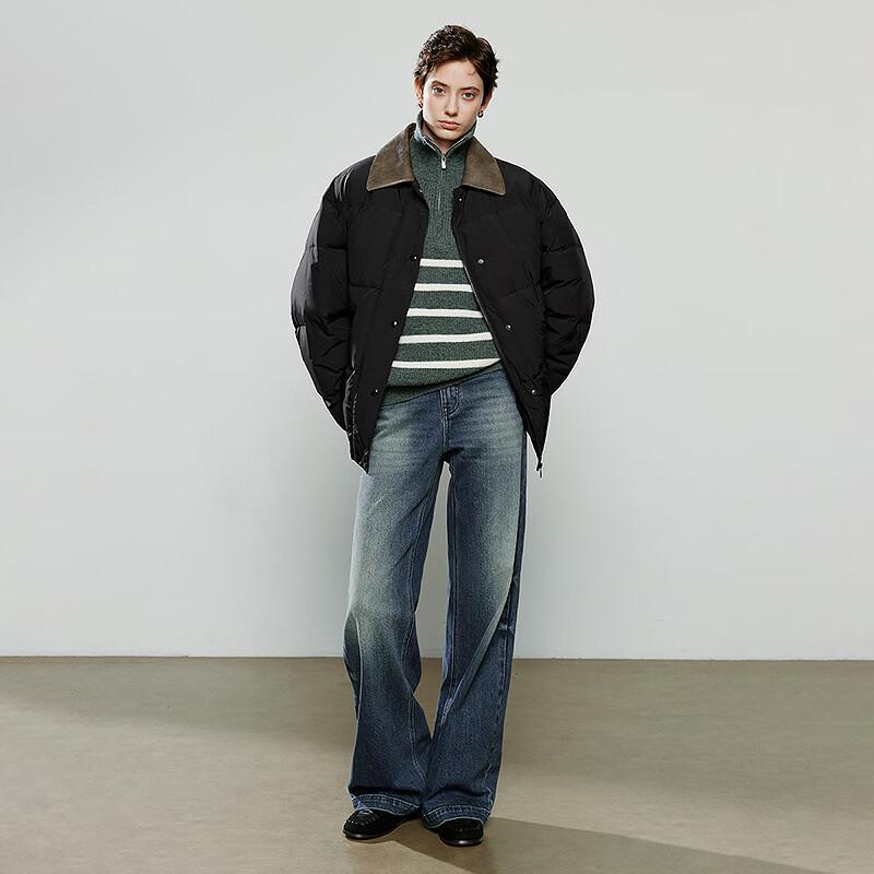 Chuyu Damen 2025 Winter Barn Style Revers Daunenjacke