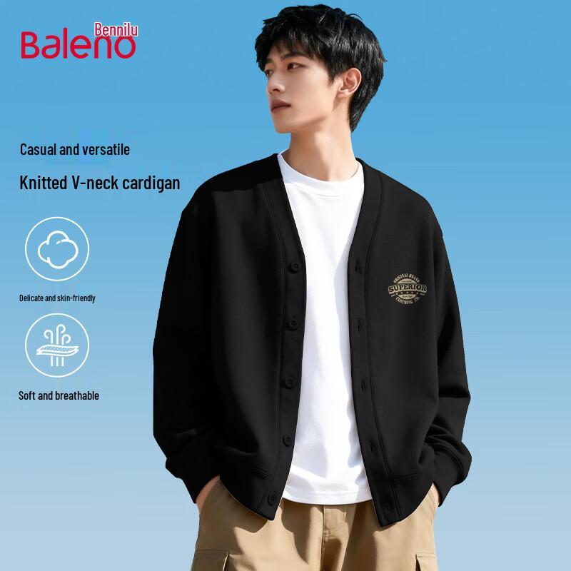 

Baleno Men s V-Neck Knit Button-Up Cardigan XL