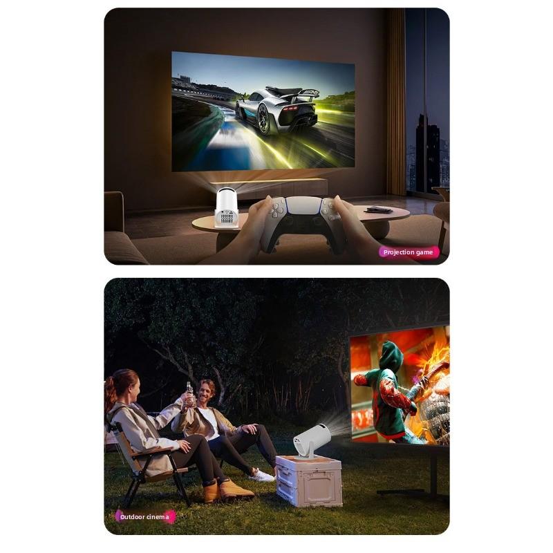 Projector Home daytime wall 1080p projector Mini high definition intelligent barrel wifi projector
