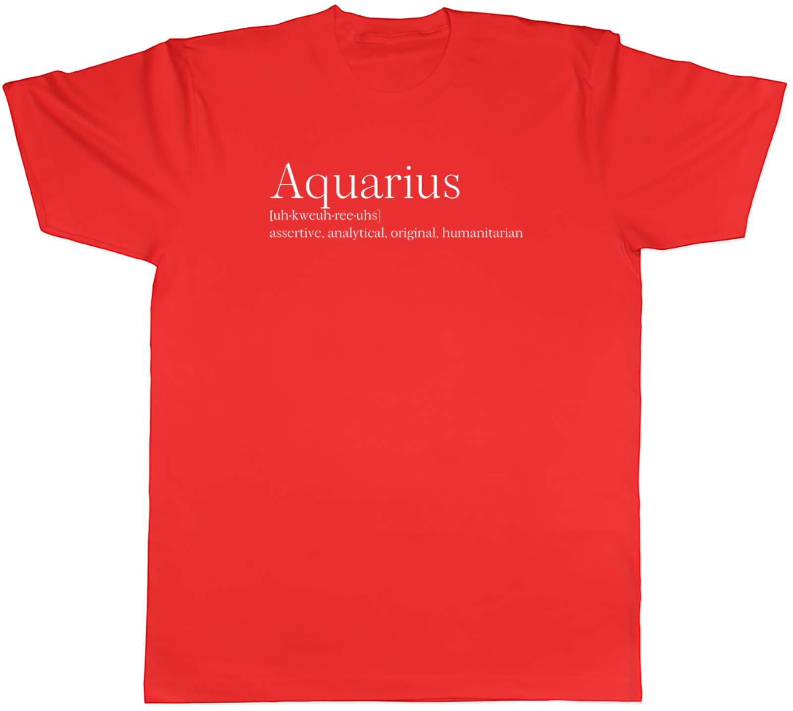 Zodiac Definition Aquarius Unisexs Unisex TShirt Tee Gift S