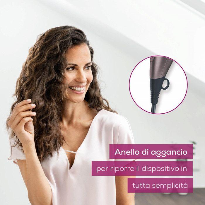 Sèche-cheveux de voyage beurer hc 17 - marron/noir - 14,0x7,2x22,2 cm