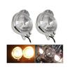 2 Stück Chrom Motorrad Zusatzscheinwerfer für Kawasaki Vulcan VN800 VN900 VN1500 VN1600 VN1700 VN2000