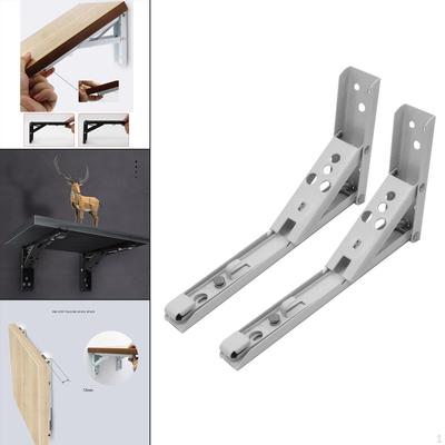 1 Pair Triangle Folding Angle Bracket Shelf for Storage Accessories