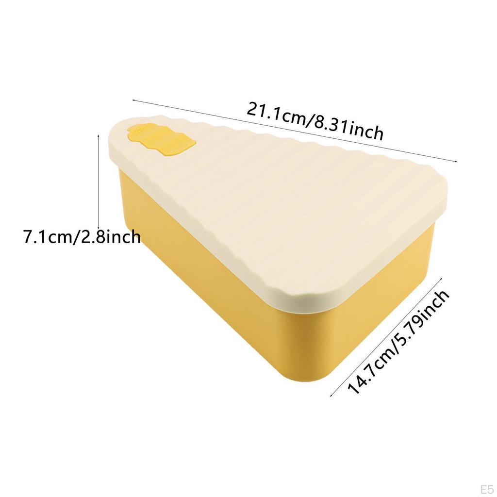 Food Grade Silicone Pizza Storage Box Lunch Sturdy Multipurpose Easy Cleaning for Home & Travel