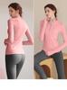 Women's Quick-Dry Half-Zip Yoga Top - Long Sleeve, Tight-Fitting Activewear