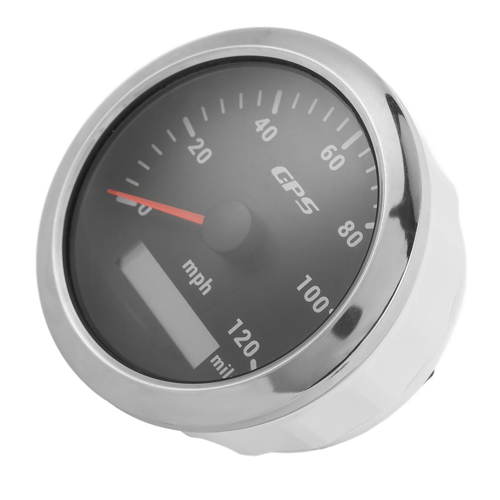 GPS-Tachometer 85mmGrad3,35in Kilometerzähler 120 MPHGradH IP67 Wasserdicht für Schrittinstrumente