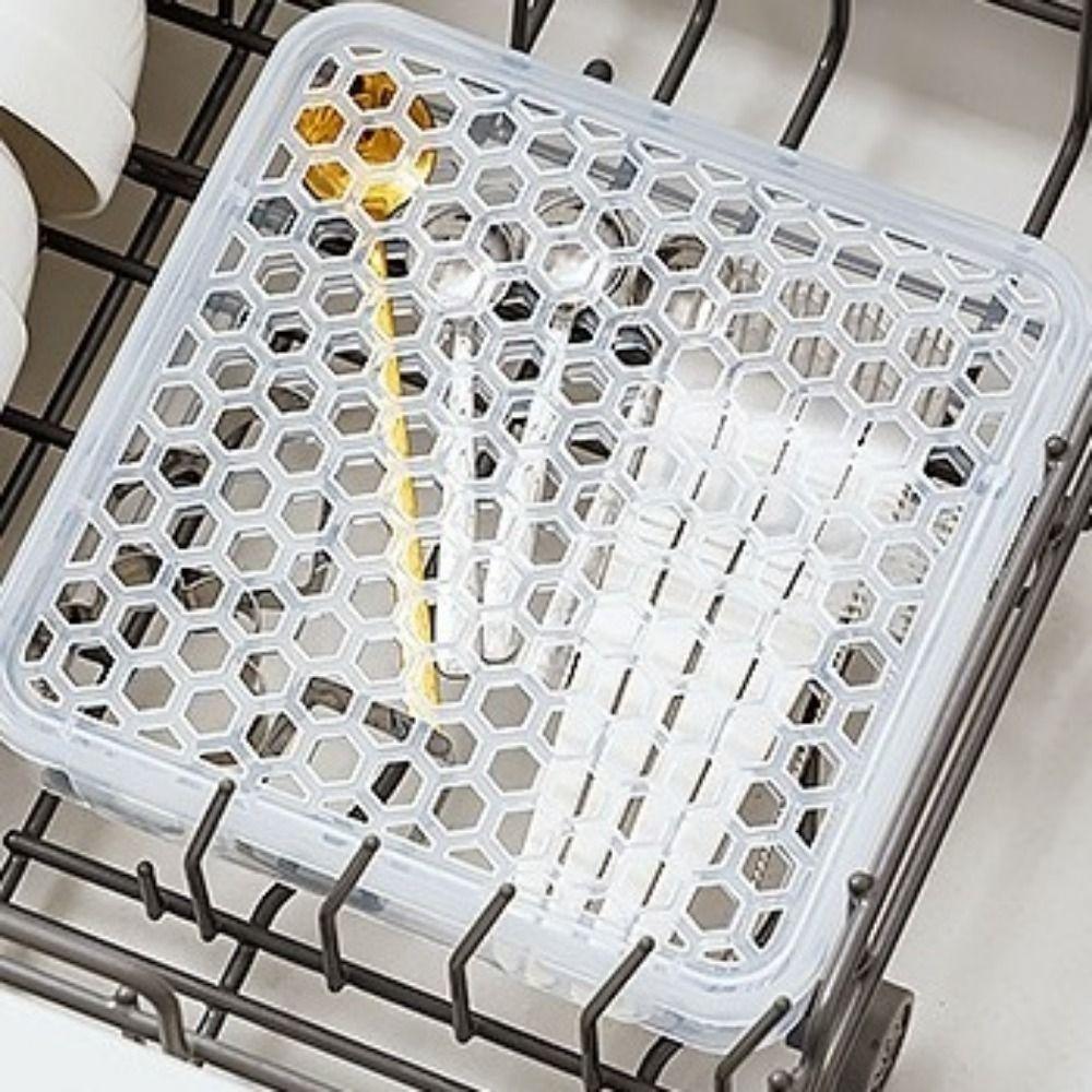 Plastic Chopsticks Cleaning Storage Box Food Grade Tableware Storage Basket  Dishwasher