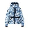 Women's autumn and winter new multi-color ski series tunic hooded cotton jacket