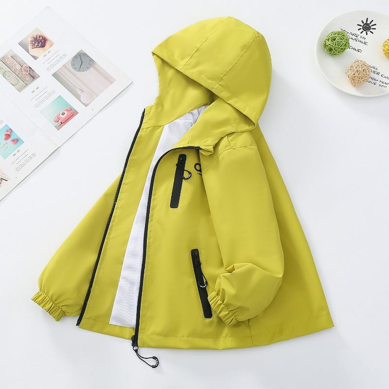 Boys Kids Windproof Outdoor Windbreaker Jacket Children Casual Outerwear Top