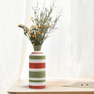 Ceramic Flower Vase Decorative for Dry Fresh Modern Geometric Arrangement