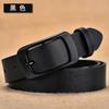 Black Vintage Sophisticated Buckle Belt For Women Ideal For Casual Denim Wear