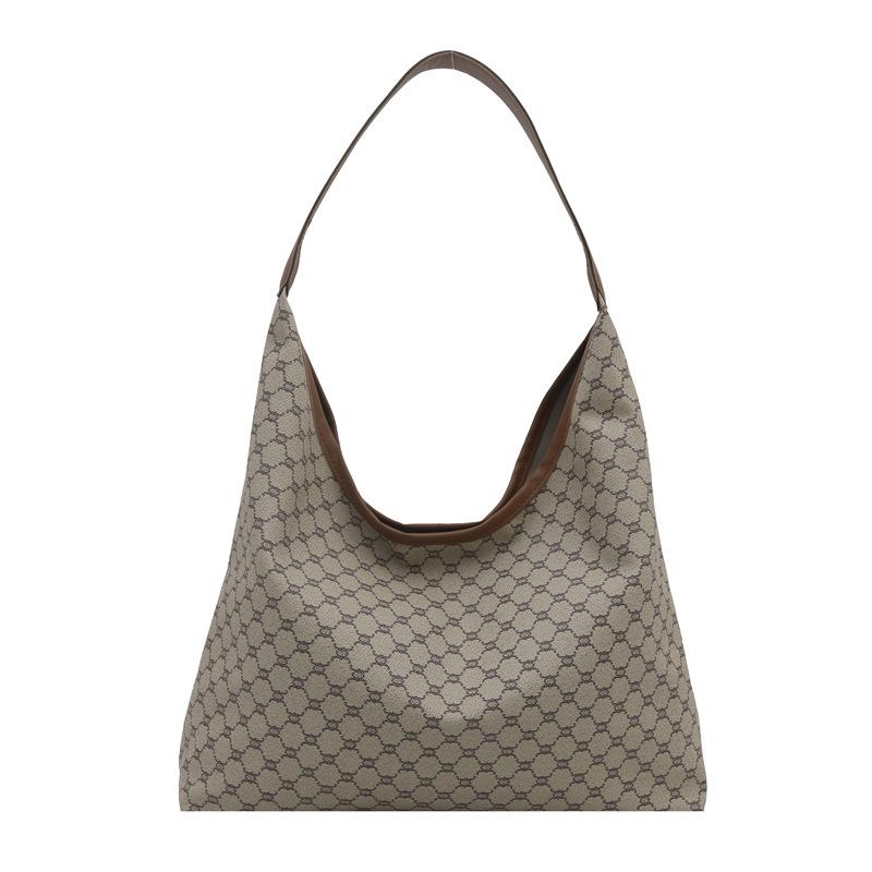 High End Fashion Women's Bag New Large Capacity Printed Temperament Tote Bag Slack and Commuter Armpit Shoulder Bag