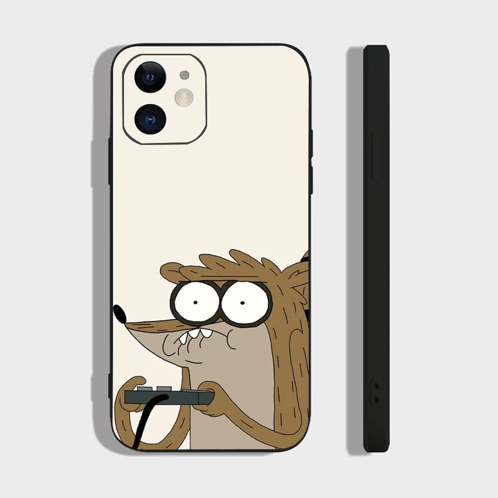 R-regular Cartoon Show Phone Case For IPhone 17 Air 16 15 14 13 Pro Max 11 12 Black Silicone Cover