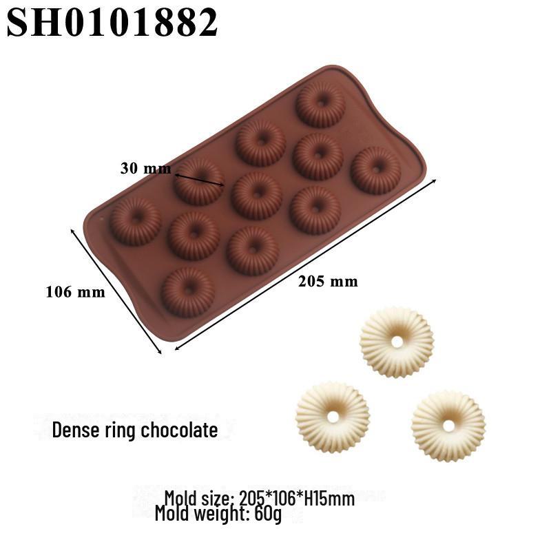 Dubai Rose Silikonform für Schokolade und Mousse