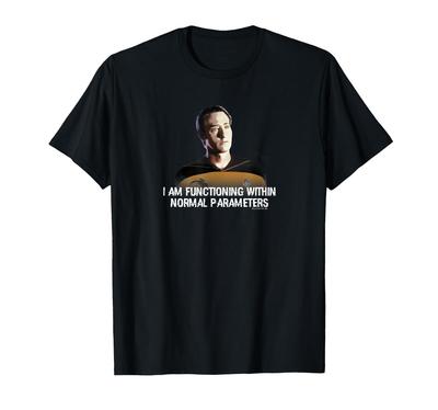 Star Trek: Das T-Shirt „Datenparameter der nächsten Generation“