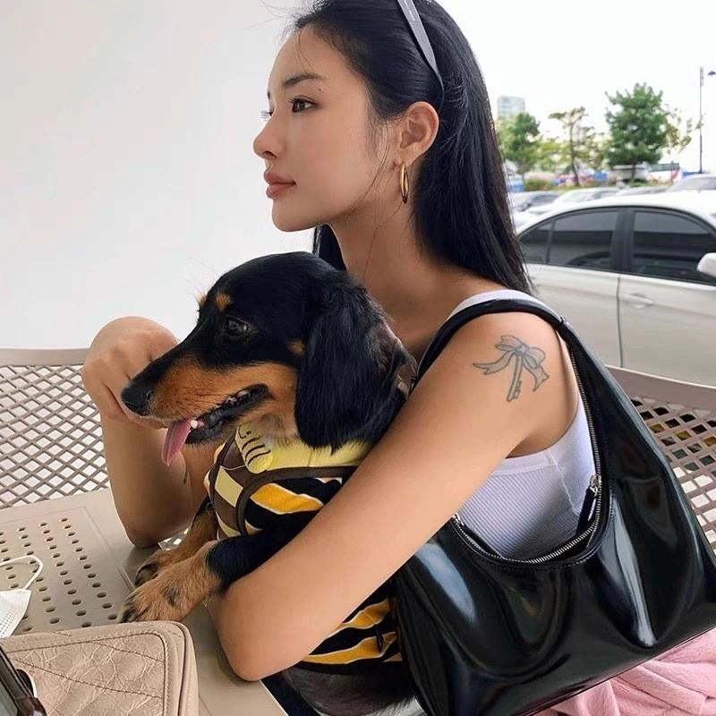 Сумка IELGY в стиле ретро в форме полумесяца — фото 3