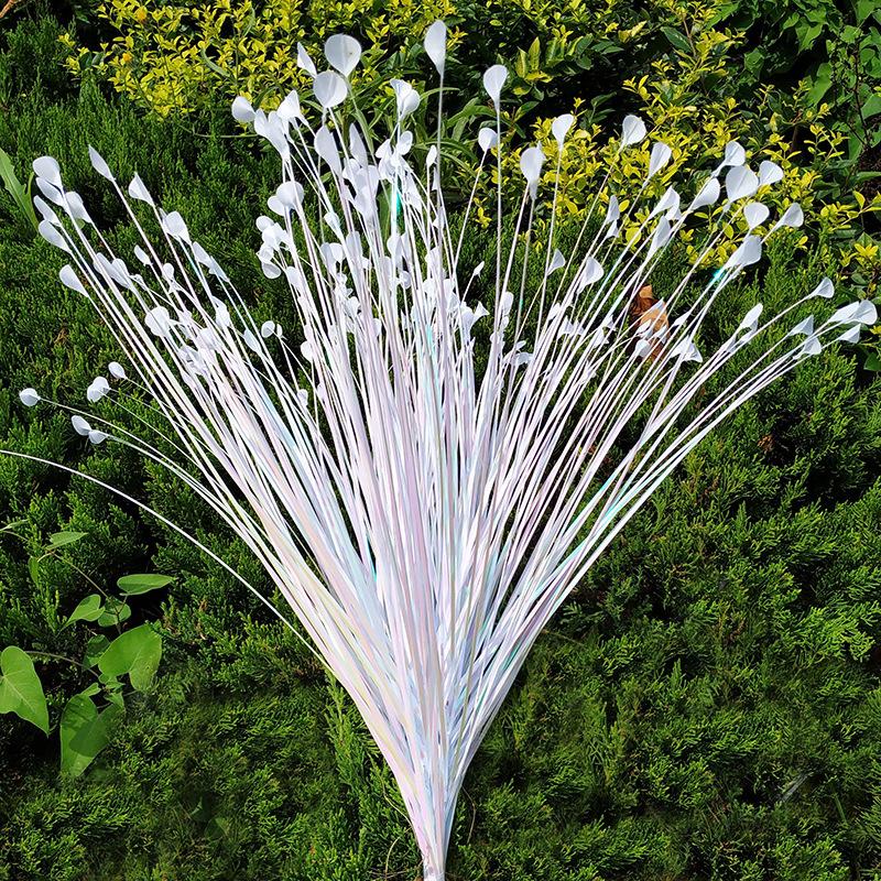 1pc Heads Peacock Grass Artificial Plants Pampas Grass Reed Flower Arrangement Home Bedroom Wedding Decorations Fake Flowers