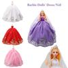 Dreamy Lace Wedding Dress Princess Barbie Doll With Sequin And Bow Prom Dress Wholesale Characters)