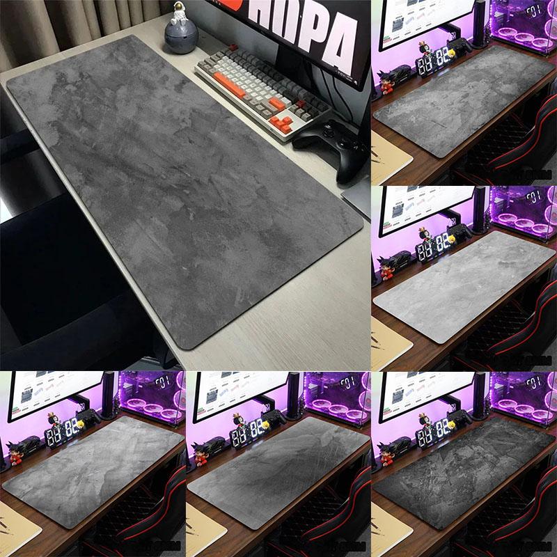 Große Schreibtischunterlage Overlock Mauspad XXL Desktop Tastatur Schreibtischunterlage Graue Serie Gaming Büro Mauspad Laptop Computer Teppich