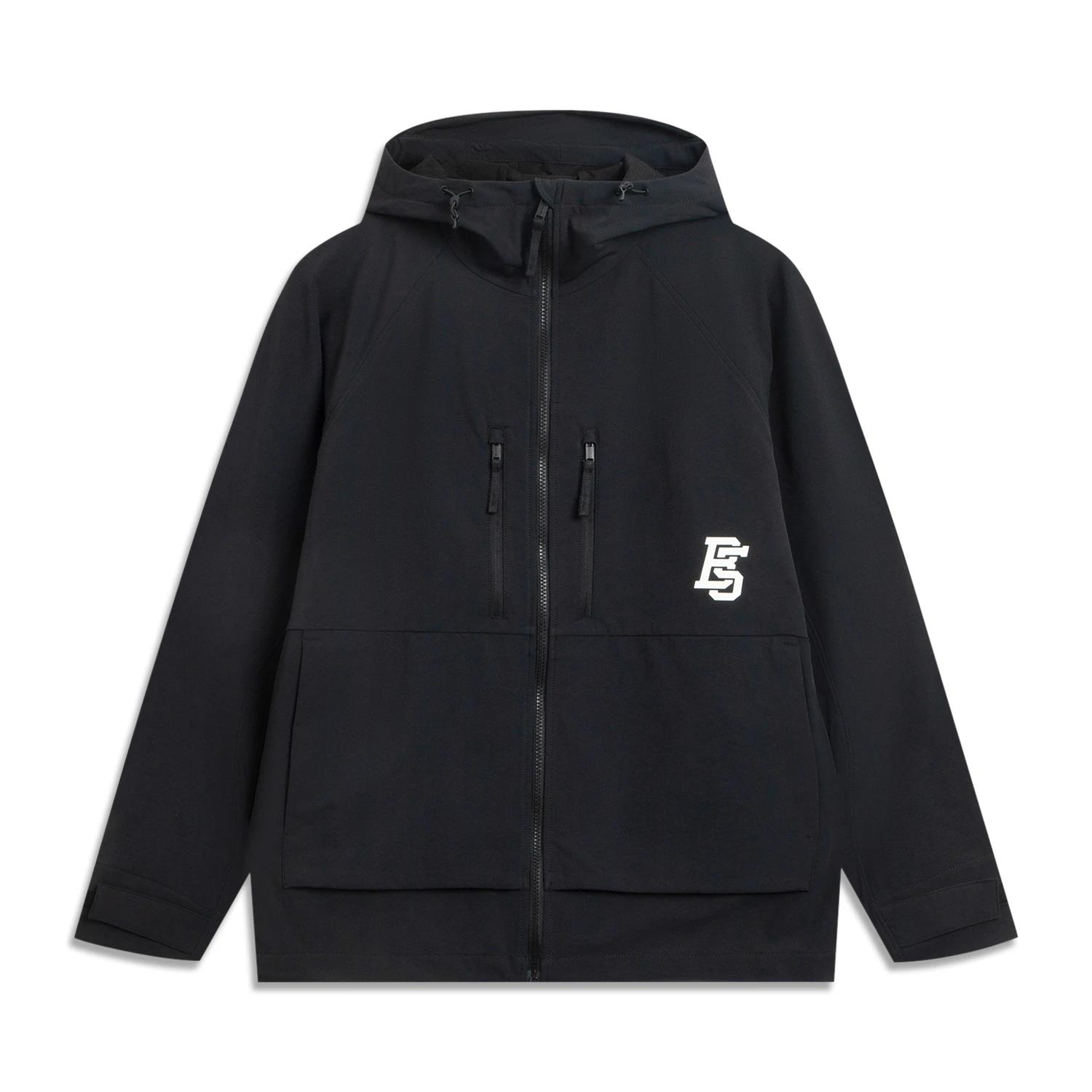 

Li Ning Basketball Series Anti-Five Series Hooded Letter Zipper Sports Windbreaker Men Outerwear AFDVB15-3