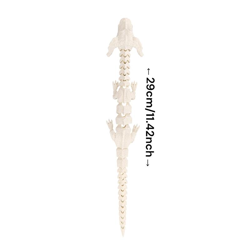 Office Desktop Ornament Home Decor Gift 3D Printed Dog Dragon Rotatable Articulated Dog Dragon Joint Mobility Simulation Model