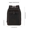 Outdoor Travel Backpack, Men's Backpack Genuine Leather Men's Bag Business Casual Crazy Horse Leather Backpack