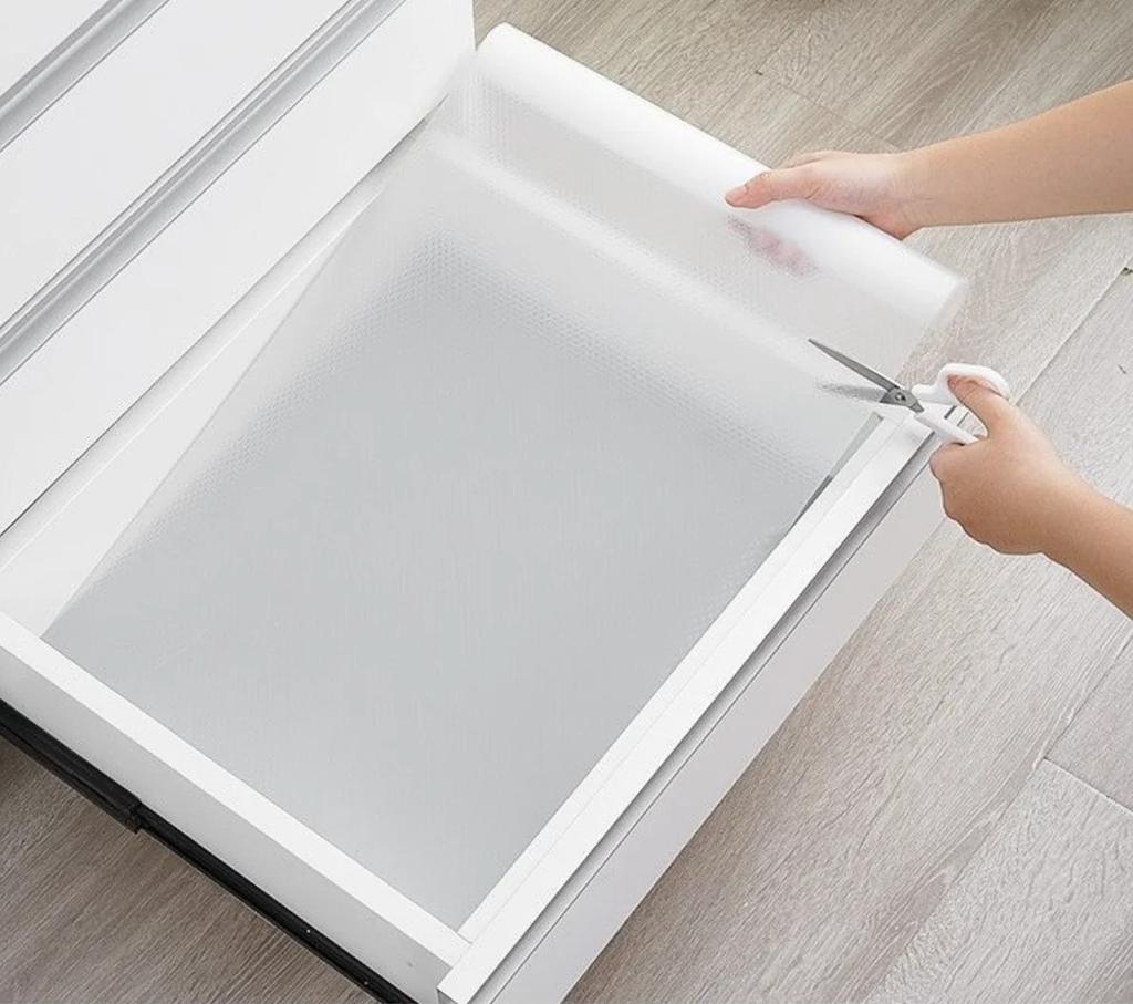 1pc Cabinet Mat Cabinet Liner Reusable Drawer Liners Non-slip Refrigerator Mat Fridge Waterproof Moisture-proof Drawer Mat