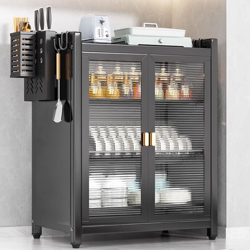 3-Tier Countertop Dish Drying Rack with Dustproof Cover
