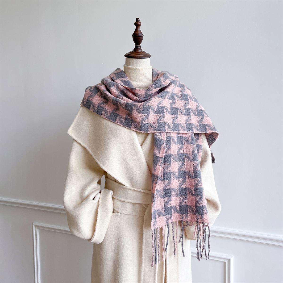 

New Winter Shawl Scarves Wrap Design Cashmere Scarf Women Warm Fashion Pashmina Femal Poncho Neckerchief Echarpe Bandana 30x180cm