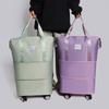 Three-Layer Labor and Delivery Duffle Bag with Wheels - Large Capacity Travel Handheld Bag for Women