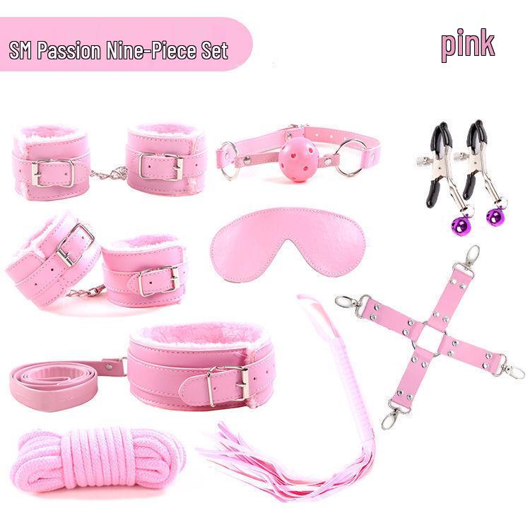 Kit Erotic SM pentru Adulți: Mască de ochi, Zăbală, Bici de piele și Corzi de legare