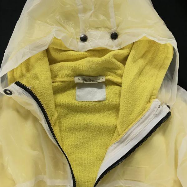 By Tass Standard Layered Cotton × Nylon Clear Hoodie Men’s L Yellow Jacket(USED)