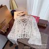 Huge good-looking crochet top for women with early autumn new models with suspender skirt, small shawl, lace blouse jacket
