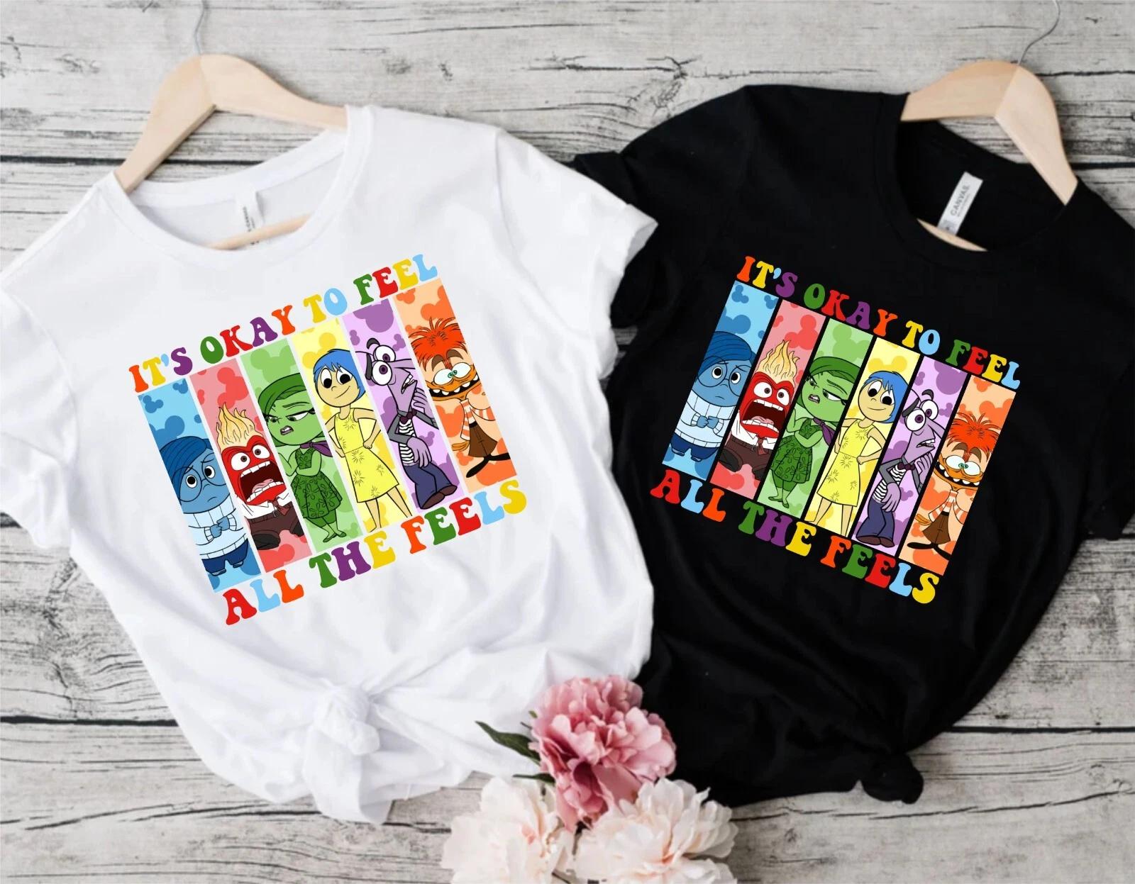 It s Okay To Feel All The Feels T-Shirt, Disney Cute Speech Therapy Unisex Top 4XL