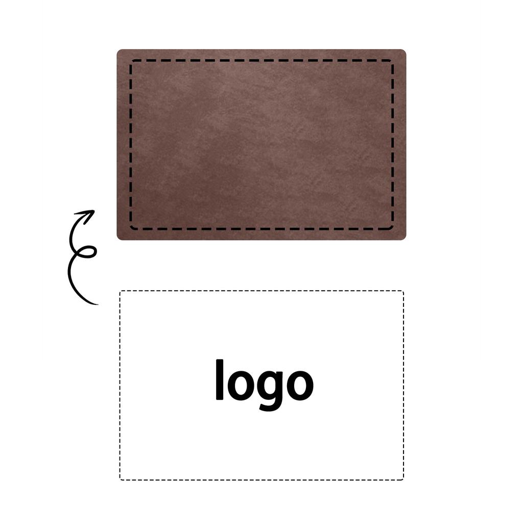 Personalized Custom Leather Label Leather Hat Patch With Adhesive Leather Patch Hat Custom Fabric Sewing 10pc