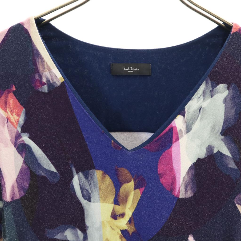 Paul Smith Short sleeve V neck one piece M Purple stretch Women Used